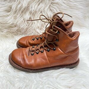 Trippen Alpin F Brown Leather Lace-Up Boots Women’s EU 38
